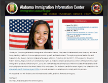 Tablet Screenshot of immigration.alabama.gov