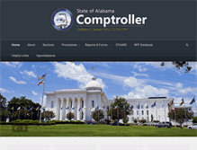 Tablet Screenshot of comptroller.alabama.gov