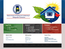 Tablet Screenshot of hvac.alabama.gov